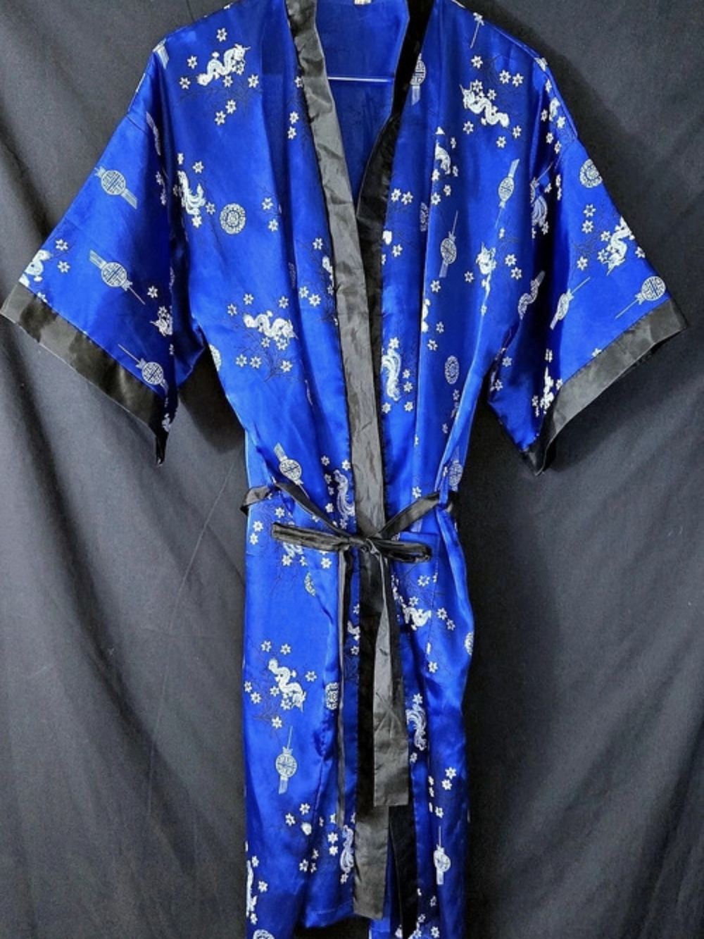 Thailand Woman's Kimono Floral Robe Size Medium Like New#742